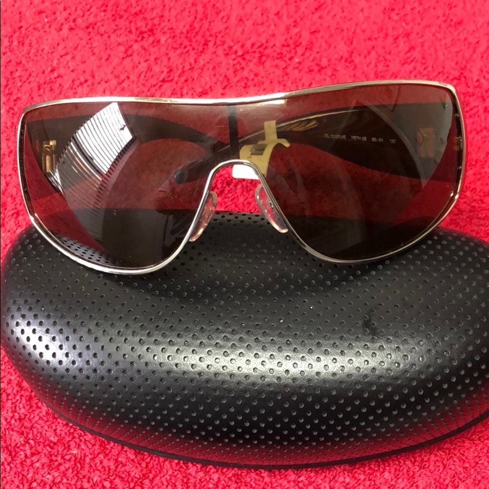Men’s Ralph Lauren RLX  Shield tinted Sunglasses.